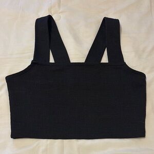 Roxy Black Textured Crop Top